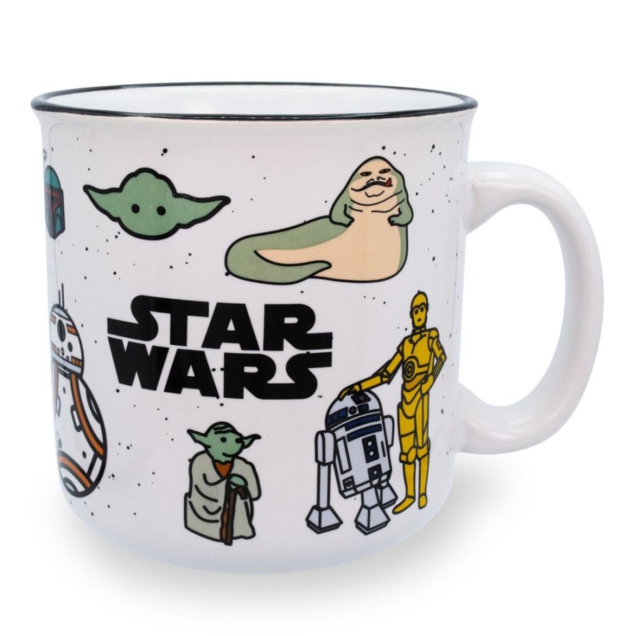 Toynk Star Wars Characters Ceramic Camper Mug | Holds 20 Ounces | Drinkware