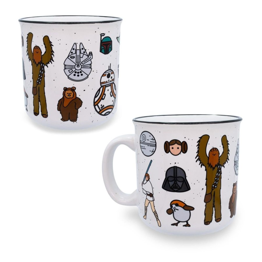 Toynk Star Wars Characters Ceramic Camper Mug | Holds 20 Ounces | Drinkware