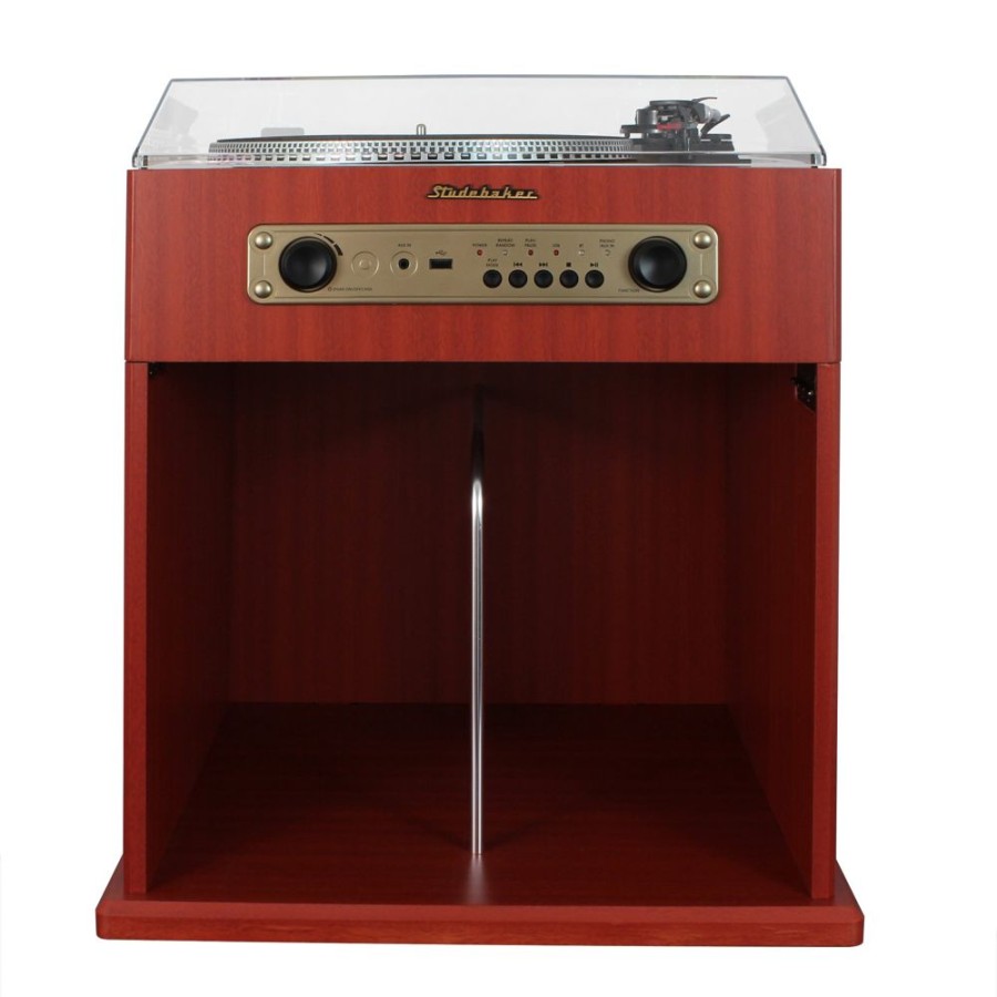 Studebaker Studebaker Stereo Turntable With Bluetooth Receiver And Record Storage Compartment | Record Players