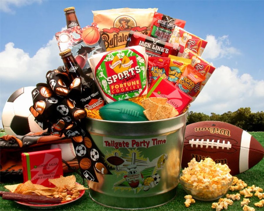 GBDS Tailgate Party Time Gift Pail | Sports Fan Gift Baskets