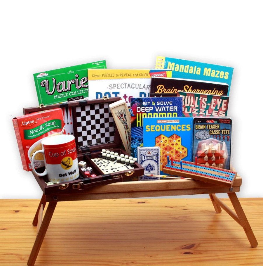 GBDS Rest & Recovery Get Well Activity Tray | Get Well Soon Gift Basket