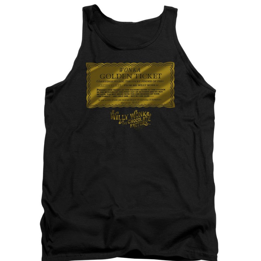 MeTV Custom Classics Willy Wonka And The Chocolate Factory - Golden Ticket | Tank Tops