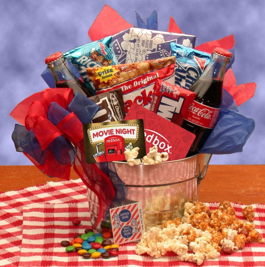 GBDS Blockbuster Night Movie Gift Pail | Movie Night Gift Baskets