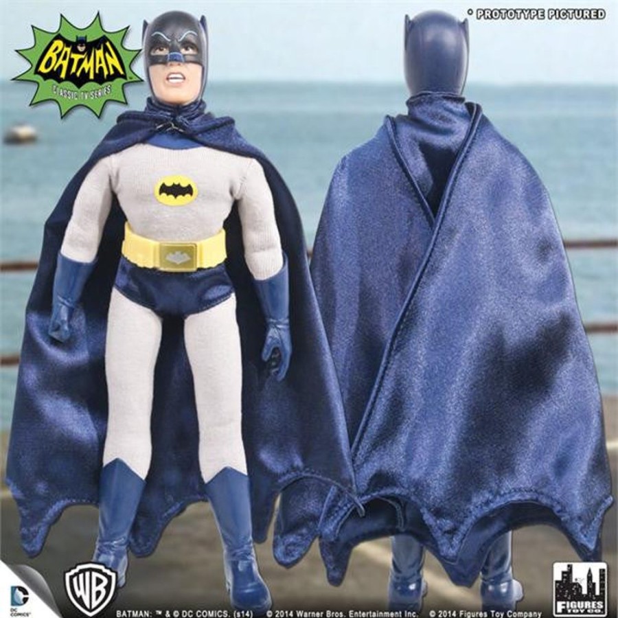 MeTV Figures Batman Classic Tv Series 8 Inch Deluxe Figurine: Batman (New Head Sculpt) | Heroes & Villains