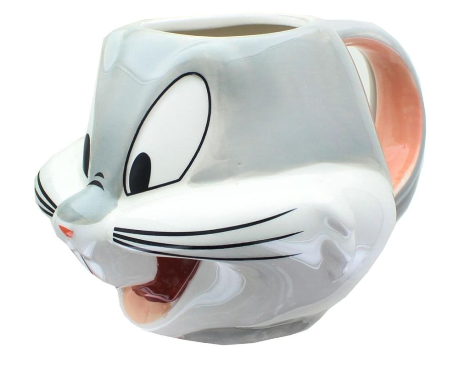 Toynk Looney Tunes Bugs Bunny Sculpted Ceramic Mug | Holds 22 Ounces | Looney Tunes