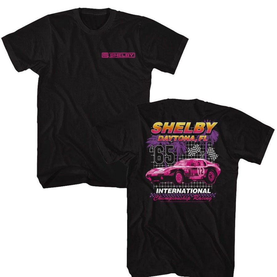 MeTV Custom Brands Carroll Shelby - International Champion '65 (Front & Back) | Classic Brands Tees