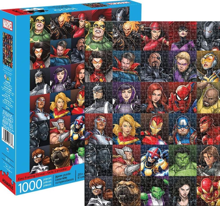 Toynk Marvel Heroes Collage 1000 Piece Jigsaw Puzzle | Retro Toys & Games