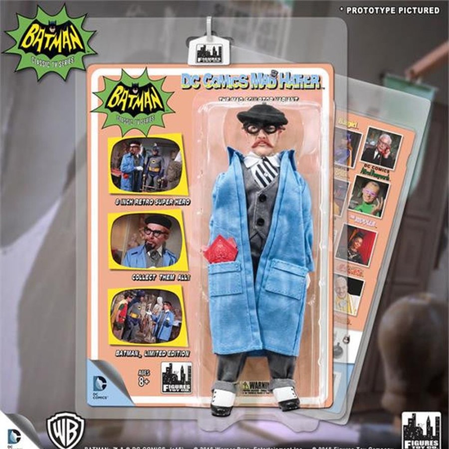 MeTV Figures Batman Classic 1966 Tv Series Retro 8 Inch Action Figures Villain Variant Series: Mad Hatter | Heroes & Villains