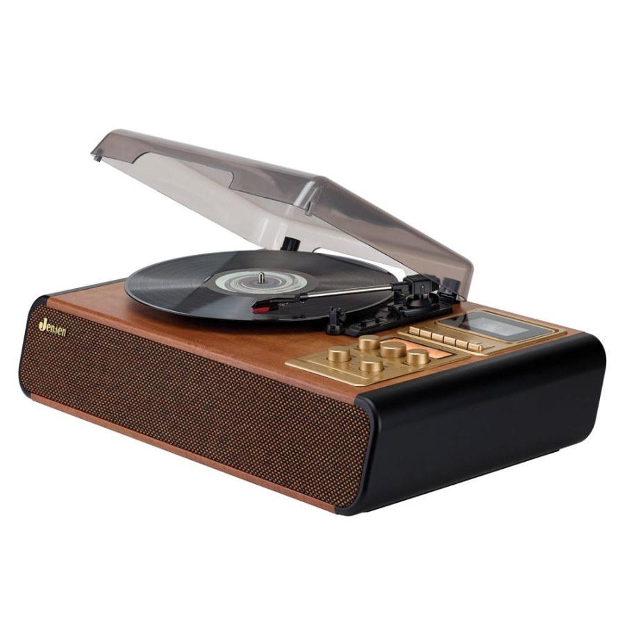 Jensen Jensen 3-Speed Stereo Turntable With Cassette Player/Recorder And Am/Fm Stereo Radio | Record Players